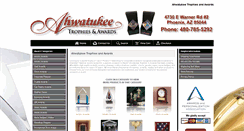 Desktop Screenshot of ahwatukeetrophies.com